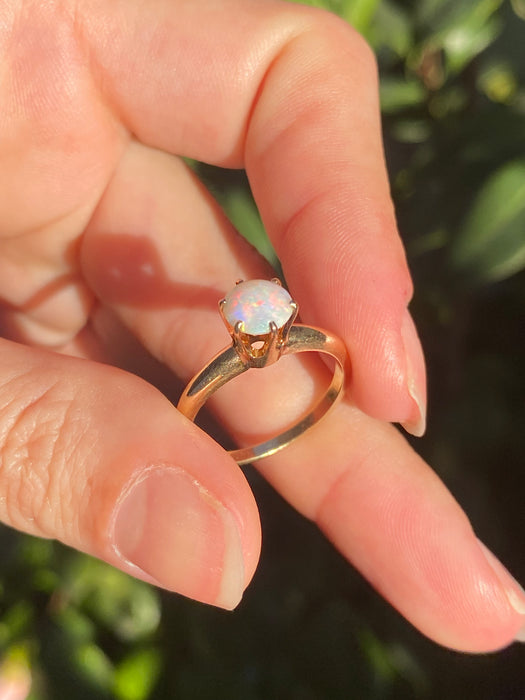 14k opal ring size