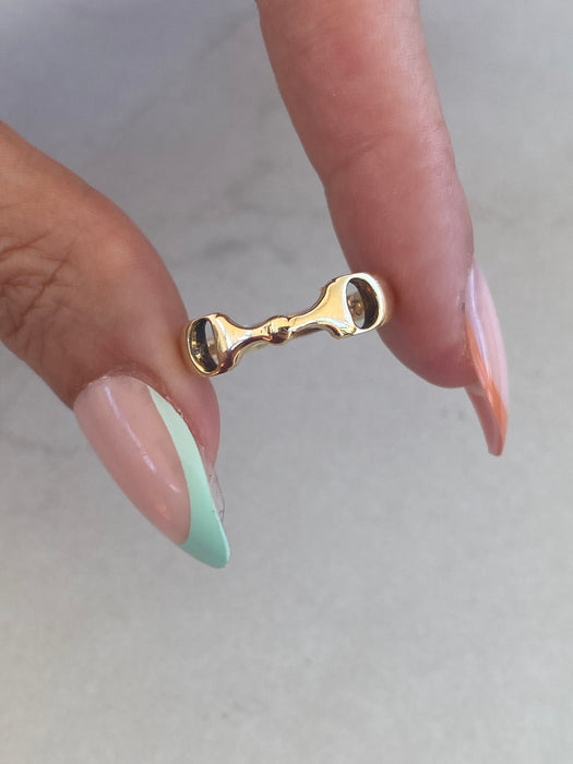 Vintage 14K Horsebit Buckle Ring