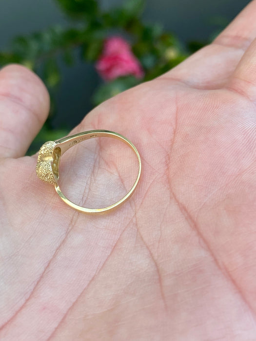 14k heart ring size 7