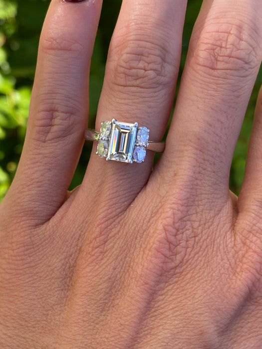 Vintage Platinum 900 Natural Diamond Ring – 2.14 TCW