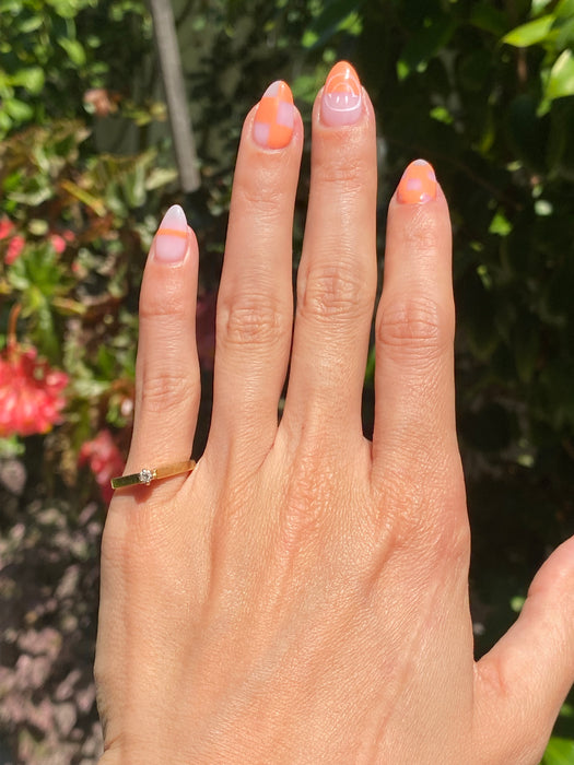 14k diamond ring size 5