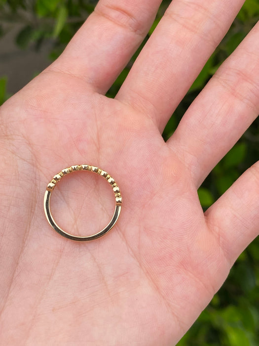 14K Gold Bezel Set Oval Lab Diamond Ring