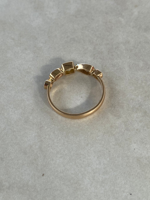 14K Gold Fancy Color Diamond Bezel Ring – 1.06 TCW