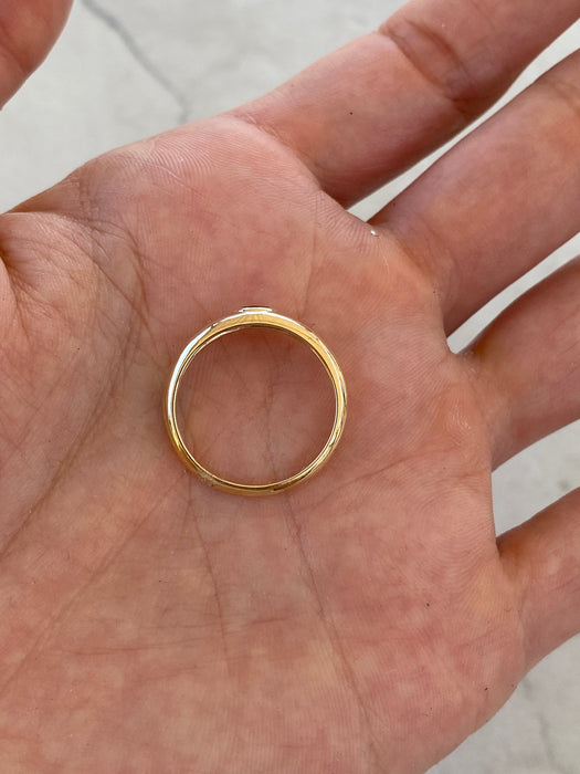 14K Natural Blue Sapphire Marquise Ring