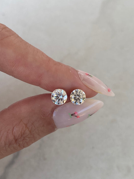 14K Lab Diamond Invisible Set Single Earring – 0.70 CTW