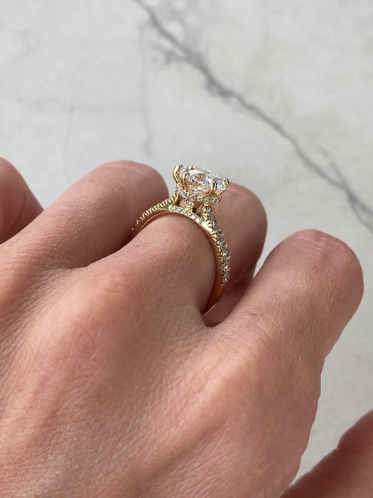 14K Gold Heart-Shaped Lab Diamond Ring- 2.54 TCW