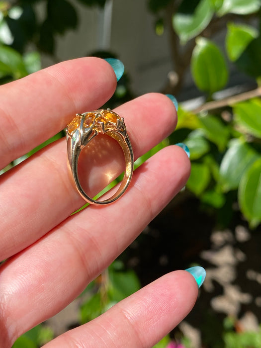 10k citrine ring size 7.25