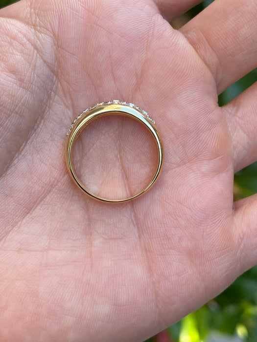 18k / platinum diamond ring size 7