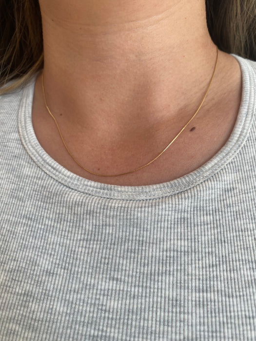 Vintage 18K Box Chain