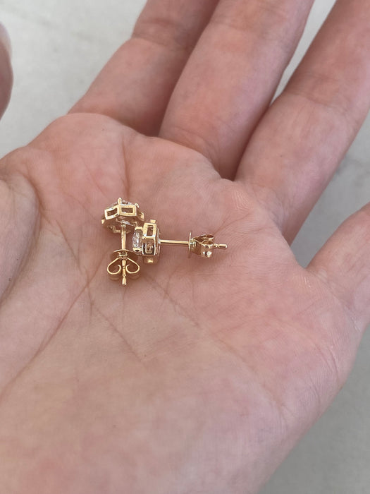 14K Gold 0.64 CTW Lab Diamond Stud Earrings