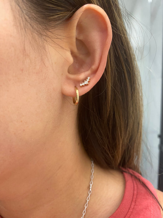 14K Gold Classic Huggie Earrings