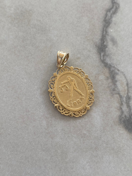 14K Gold Zodiac Charm