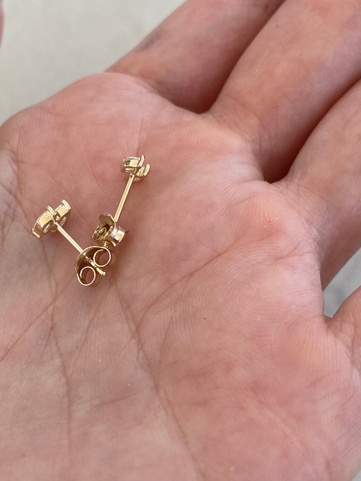 14K Marquise Lab Diamond Stud Earrings – 0.32 CTW