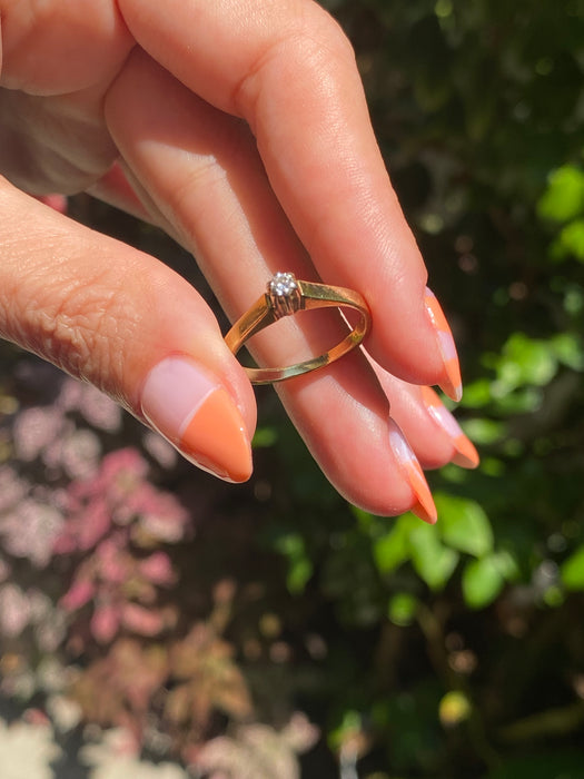 14k diamond ring size 5