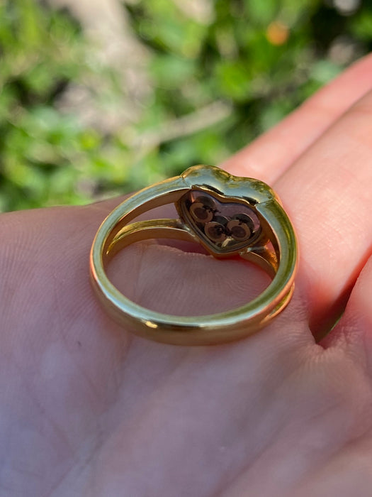 Vintage 18k Chopard Happy Diamonds Heart Ring