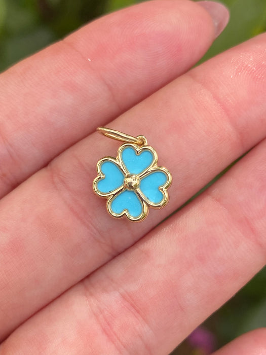 14k clover charm