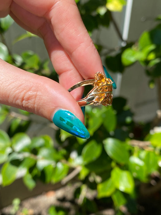 10k citrine ring size 7.25