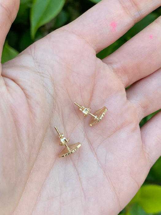 14k enamel ice cream stud earrings