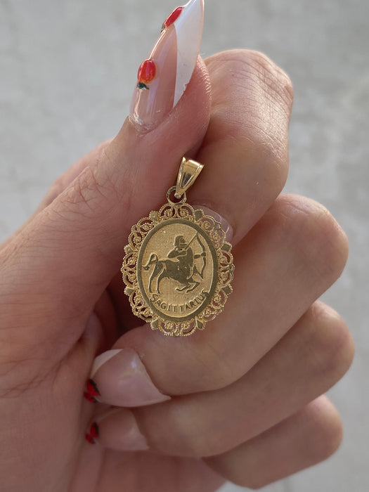 14K Gold Zodiac Charm