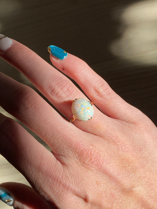 18k opal ring size 5