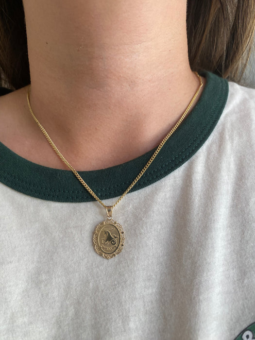 14K Gold Zodiac Charm