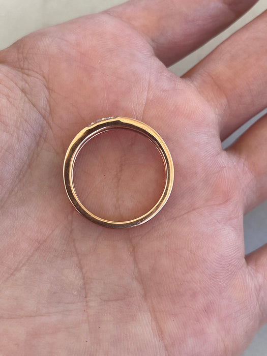 14K Rose Gold Natural Diamond Ring