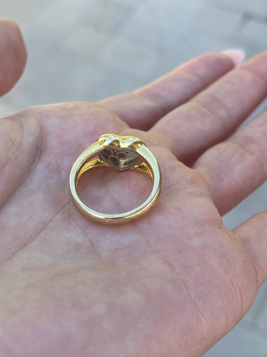 Vintage 18k Chopard Happy Diamonds Heart Ring