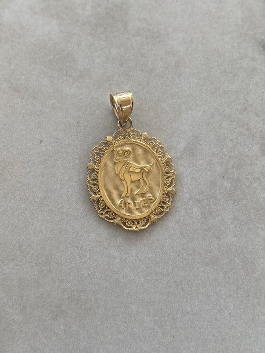 14K Gold Zodiac Charm