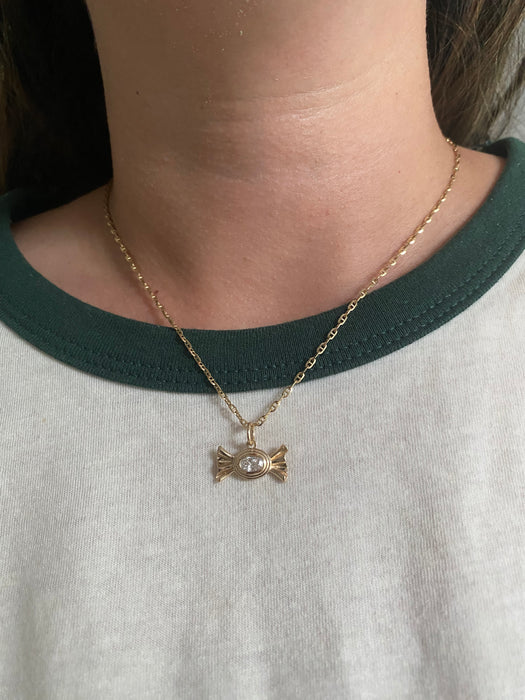 14K Triple Bezel Candy Charm