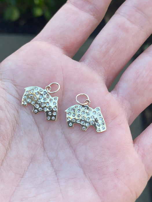 18k diamond capybara charm