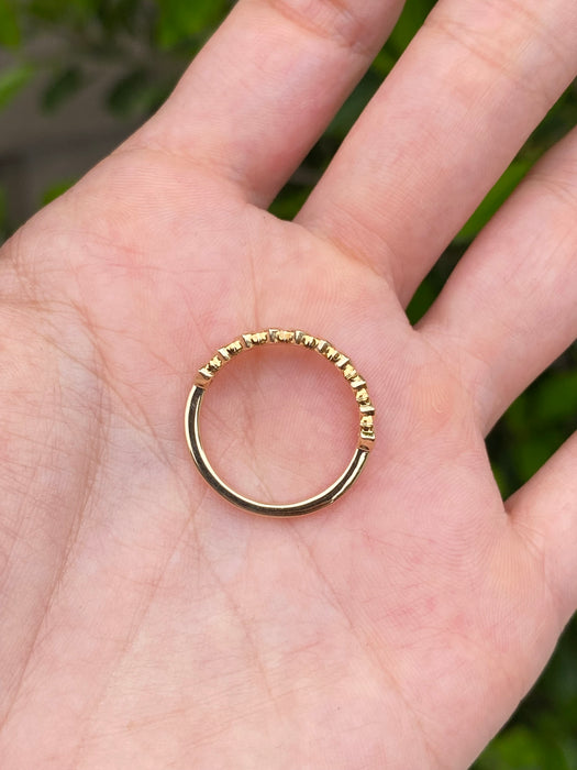 14K Bezel Set Marquise Lab Diamond Ring