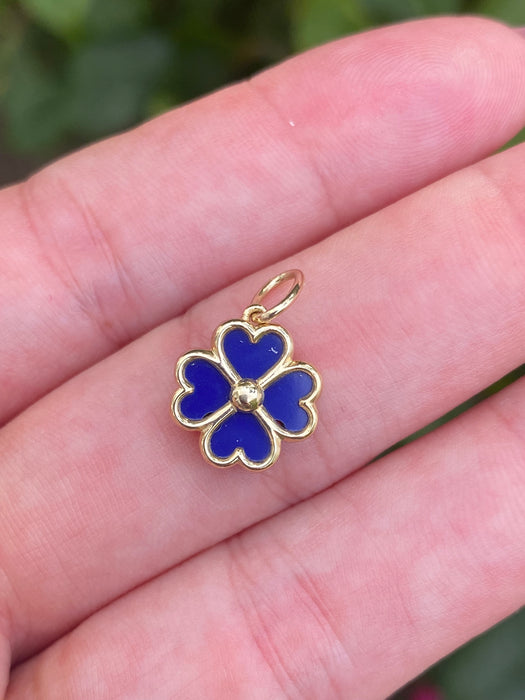 14k clover charm