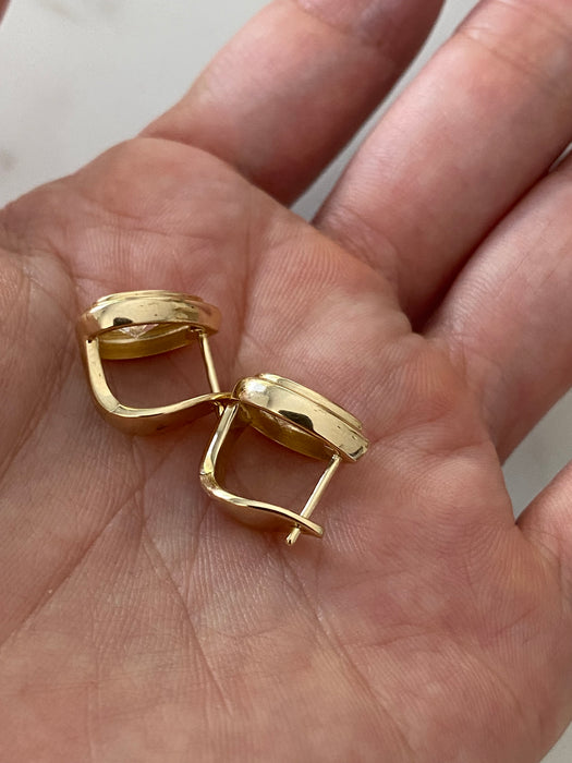 14K Gold 2.2 TCW Pear Lab Diamond Huggie Earrings
