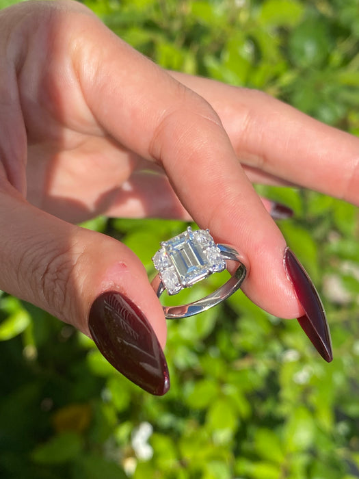 Vintage Platinum 900 Natural Diamond Ring – 2.14 TCW