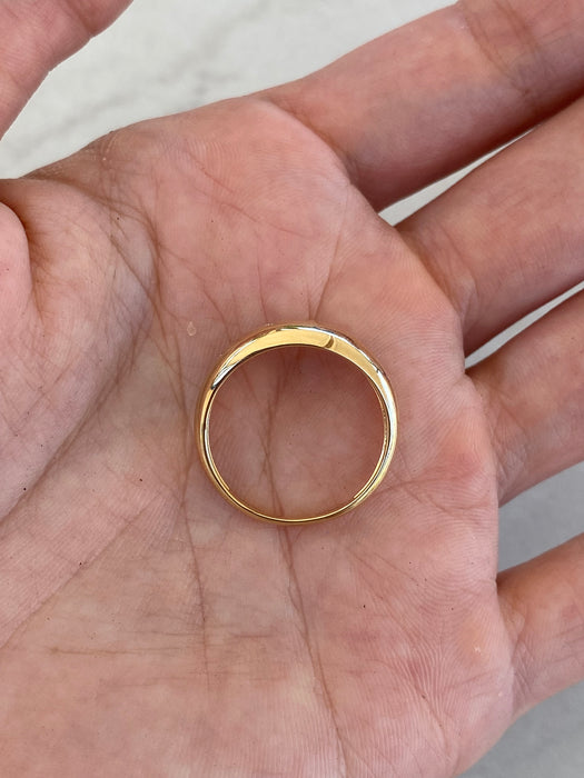 14K Gold Natural Diamond Ring Size 7