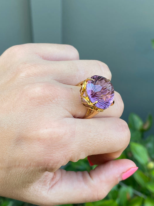 18k amethyst ring size 7.5