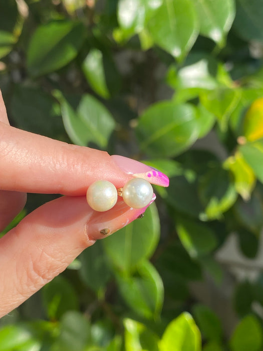 14k pearl stud earrings