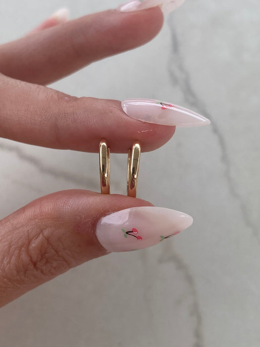14K Gold Classic Huggie Earrings