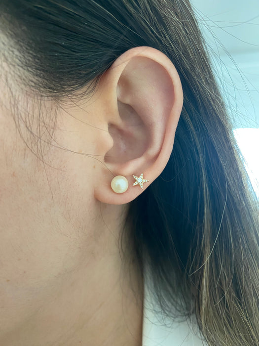 14k pearl stud earrings