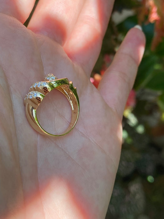 18k 1.21 tcw baguette diamond ring size 6.5