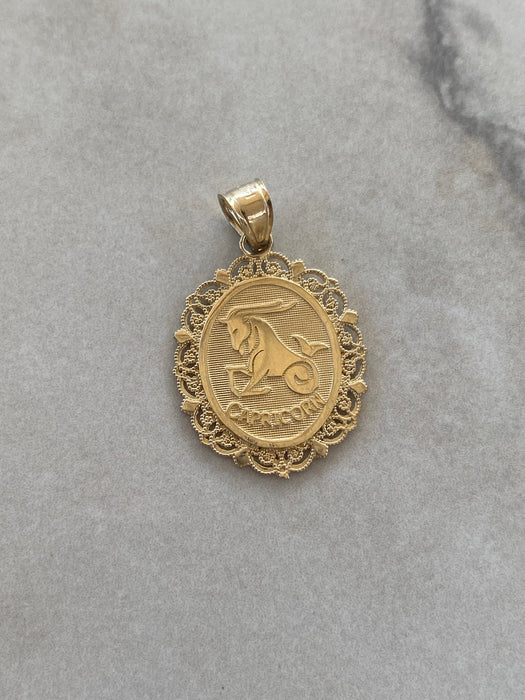 14K Gold Zodiac Charm