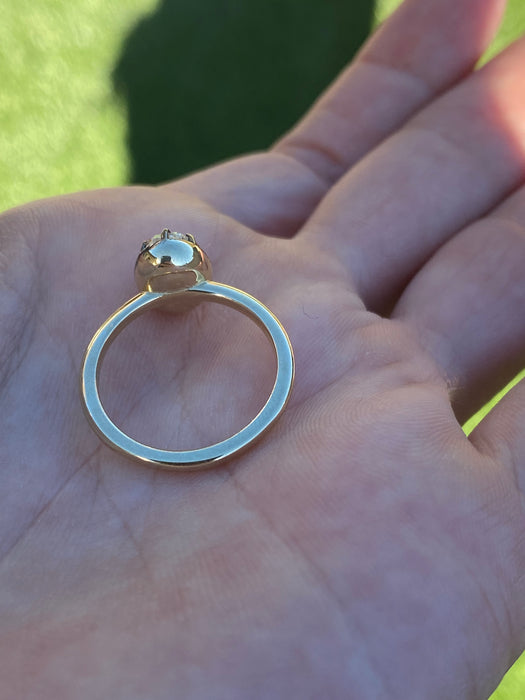 14k 1.6 carat lab Diamond ring size 6