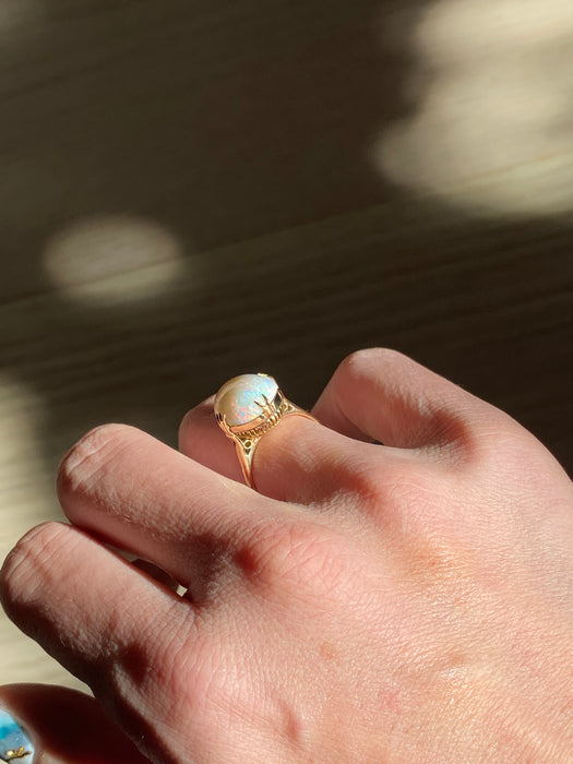 18k opal ring size 5