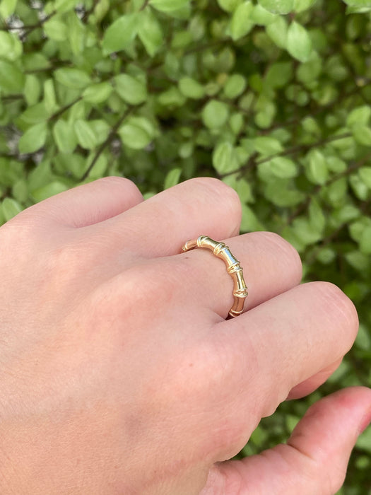 14k bamboo ring