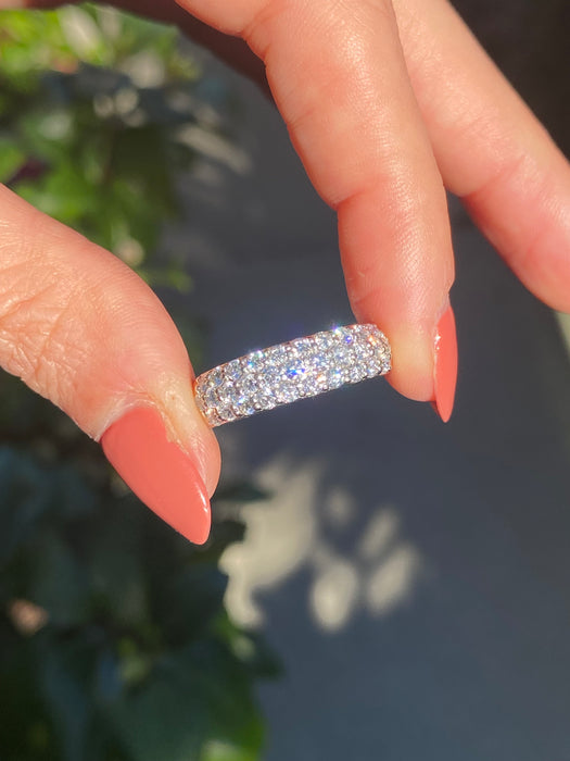 Platinum 900 1 carat Diamond ring size 5