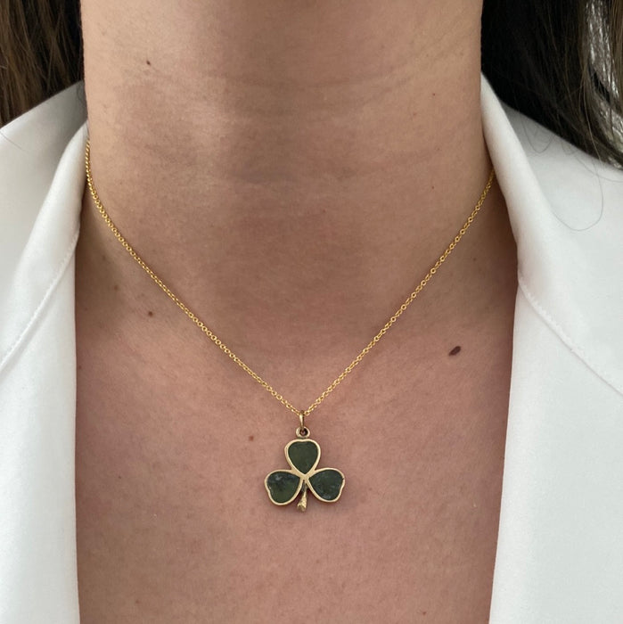 9k connemara clover charm