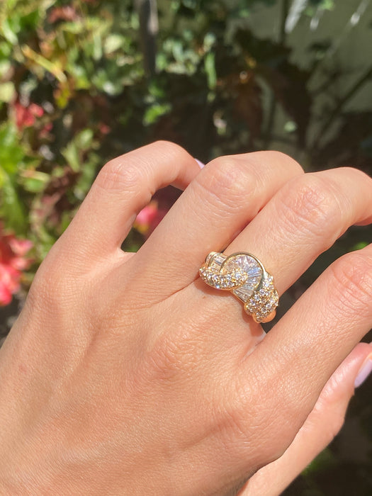 18k 1.21 tcw baguette diamond ring size 6.5