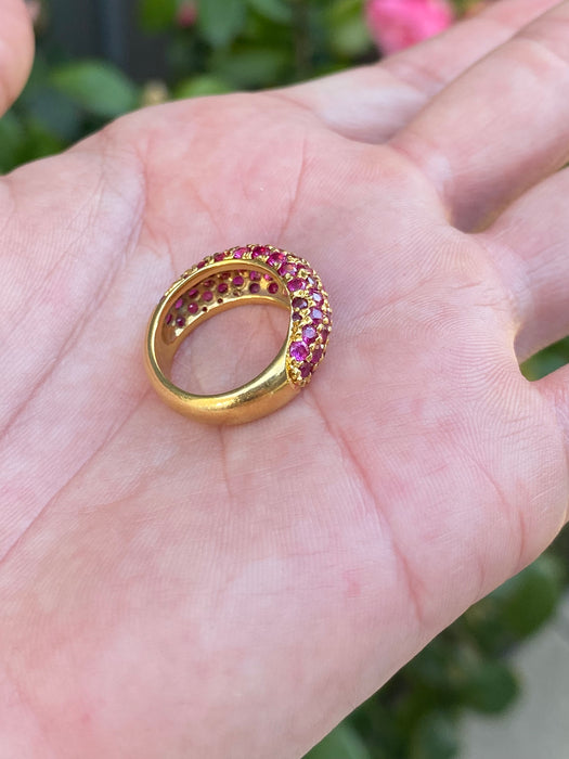 18k ruby dome ring size 4