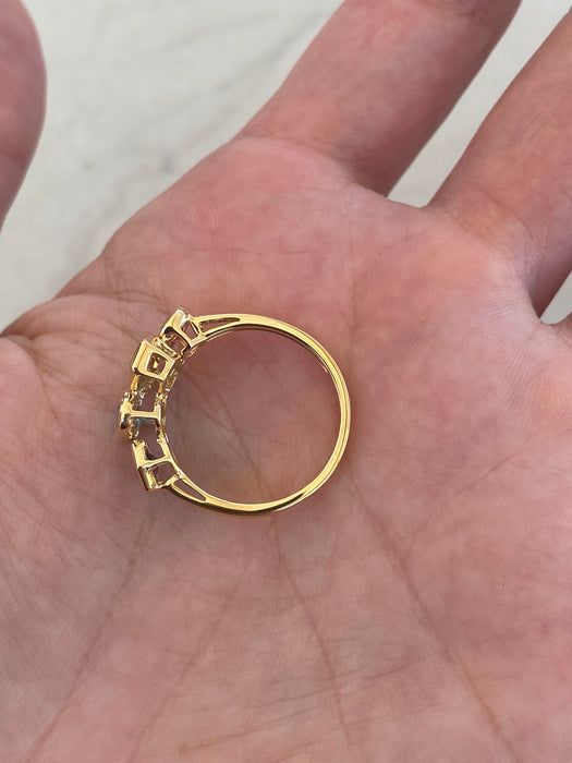 18K Rainbow Gemstone Ring