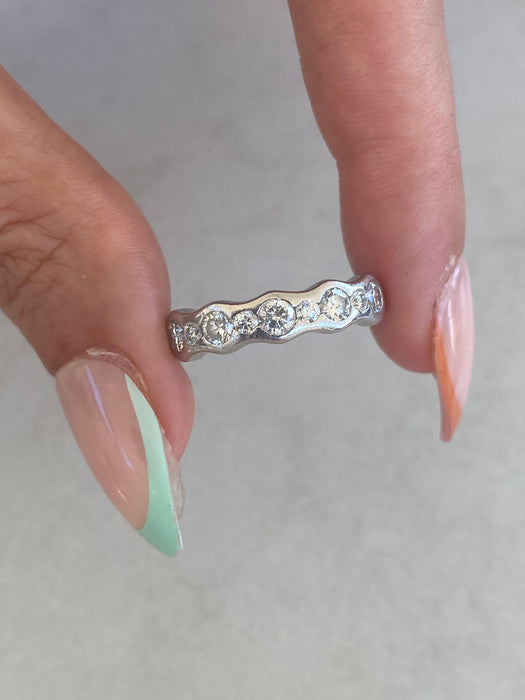 Vintage Platinum 850 Diamond Ring